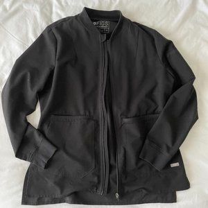 FIGS Bellery Scrub Jacket  in Black Size M - Like New